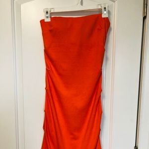 AKIRA BLACK LABEL ORANGE DRESS